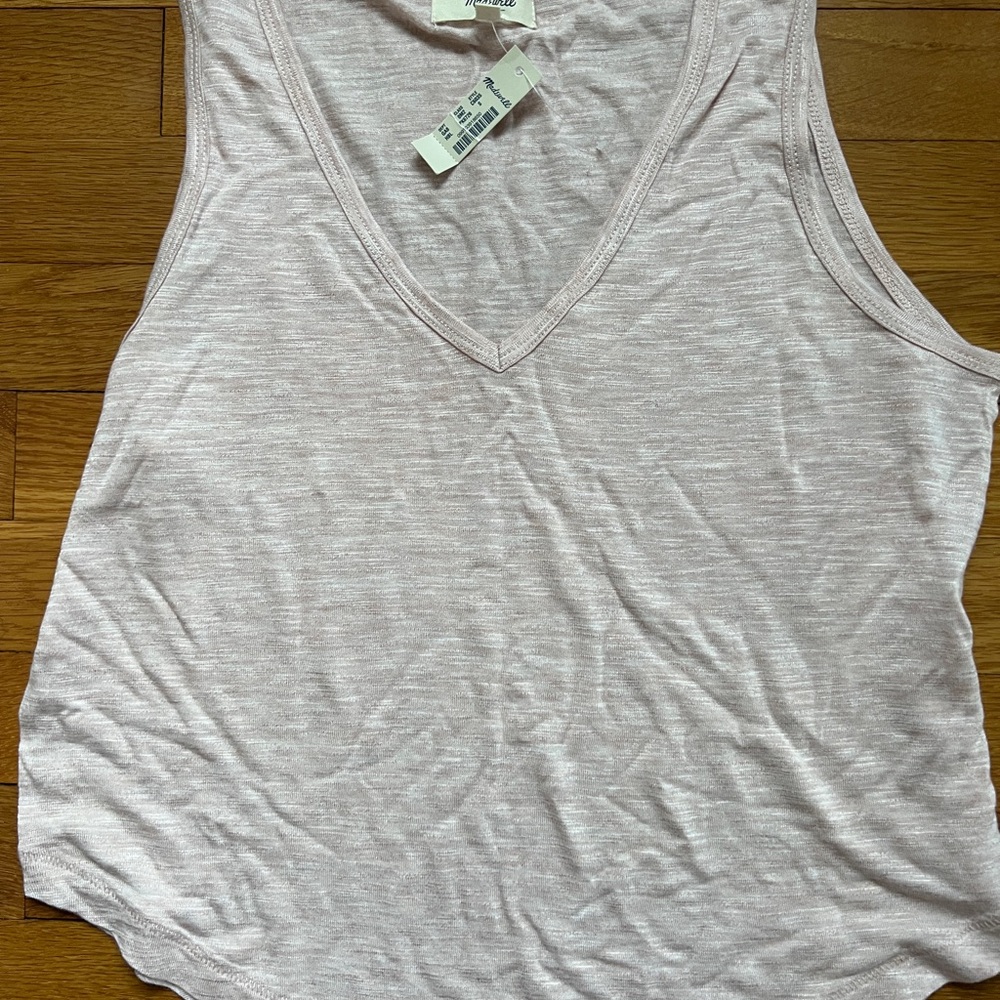 COPY - Women's Light Pink V-Neck Tank Top